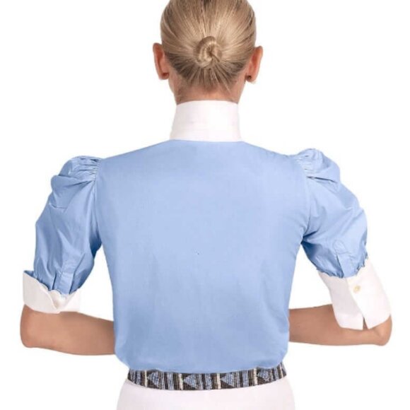 Gretchen Scott Puff Sleeve Blouse- NWOT - Picture 2 of 3